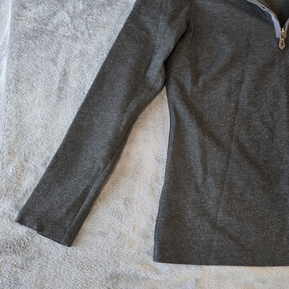 J McLaughlin 1/4 Zip Pullover Size Small Gray Preppy Athletic Country Club Golf - Picture 2 of 13
